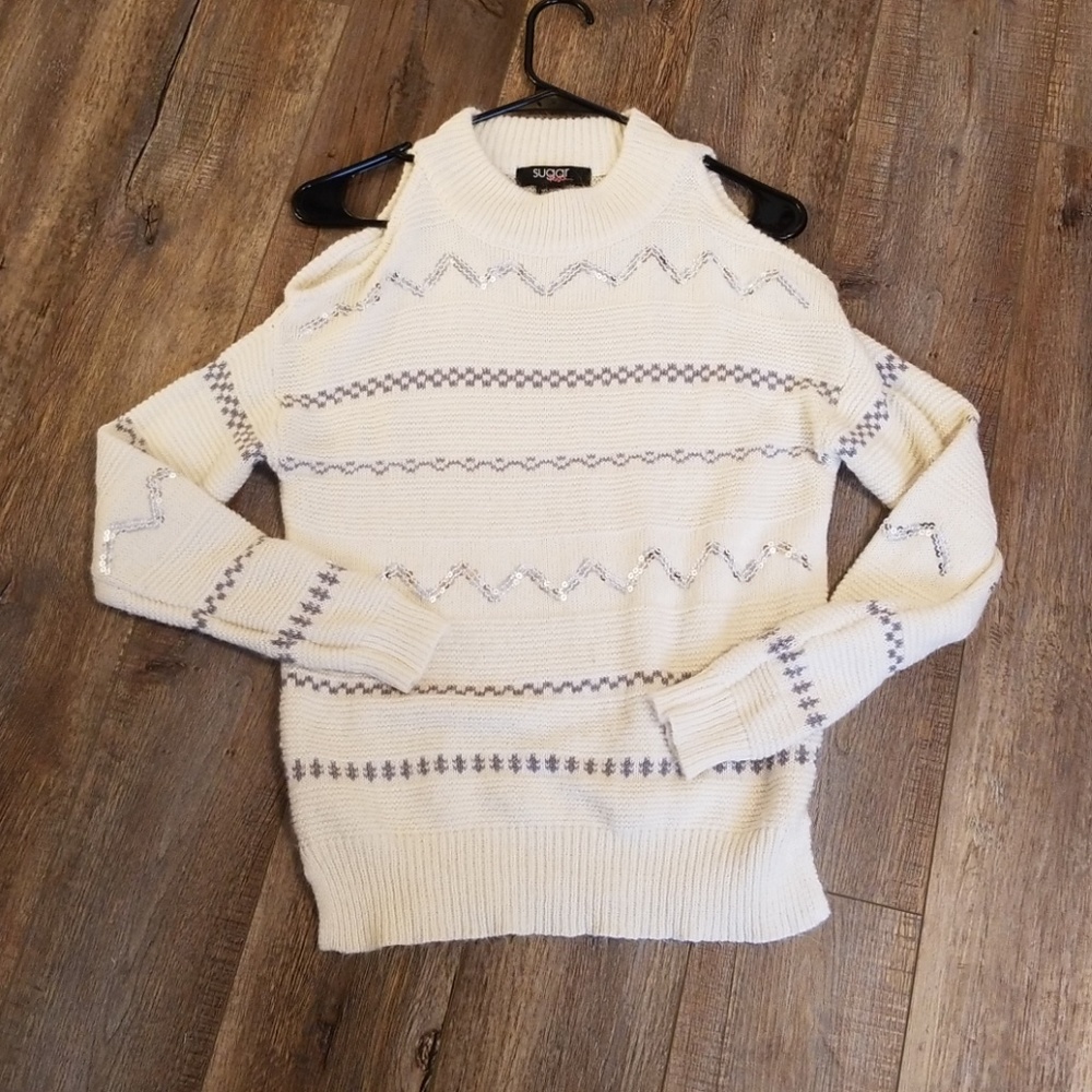 Sugar Rush | Cold Shoulder | Sweater | Small